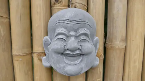 Product image of the product “Mian - Small Buddha mask, 16.5cm H | cast stone ”